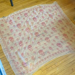 Alexander McQueen pink scarf